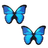 Neva Nude Glitter Butterfly Pasties Blue/Black