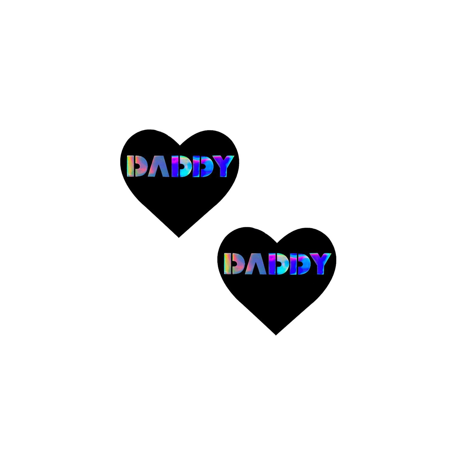 Neva Nude Pasty Daddy Heart Vinyl for Creative Dressing