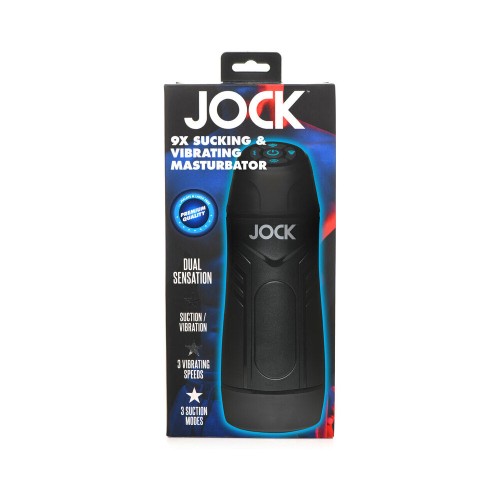 Jock 9X Sucking Vibrating Masturbator White