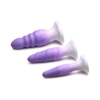 Simply Sweet Silicone Butt Plug Set Purple - Explore Pleasure