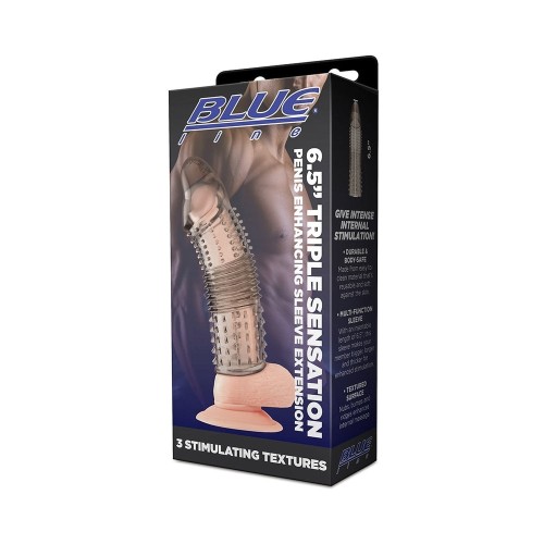 Sleeve Extensor Aumentador de Pene Triple Sensación 6.5 in.