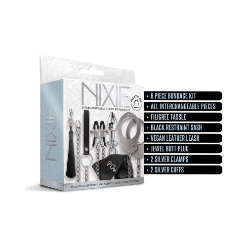 Nixie Metal Bondage 8-Piece Kit for Ultimate Play