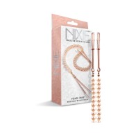 Nixie Pearl Drop Beaded Nipple Clamps Rose Gold