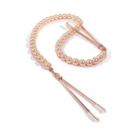 Nixie Pearl Drop Beaded Nipple Clamps Rose Gold