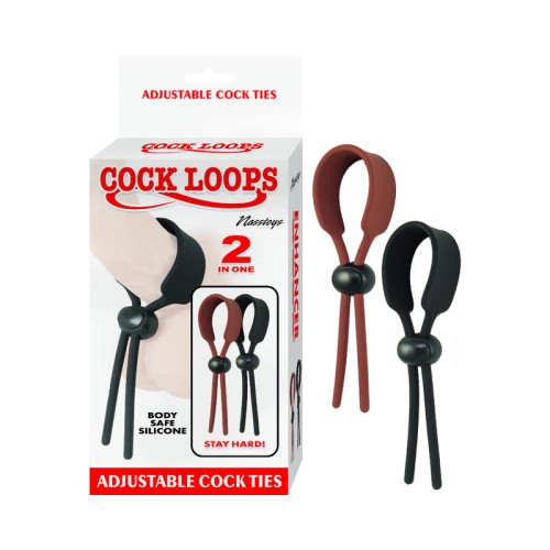 Cintas Ajustables Cock Loops Marrón y Negro