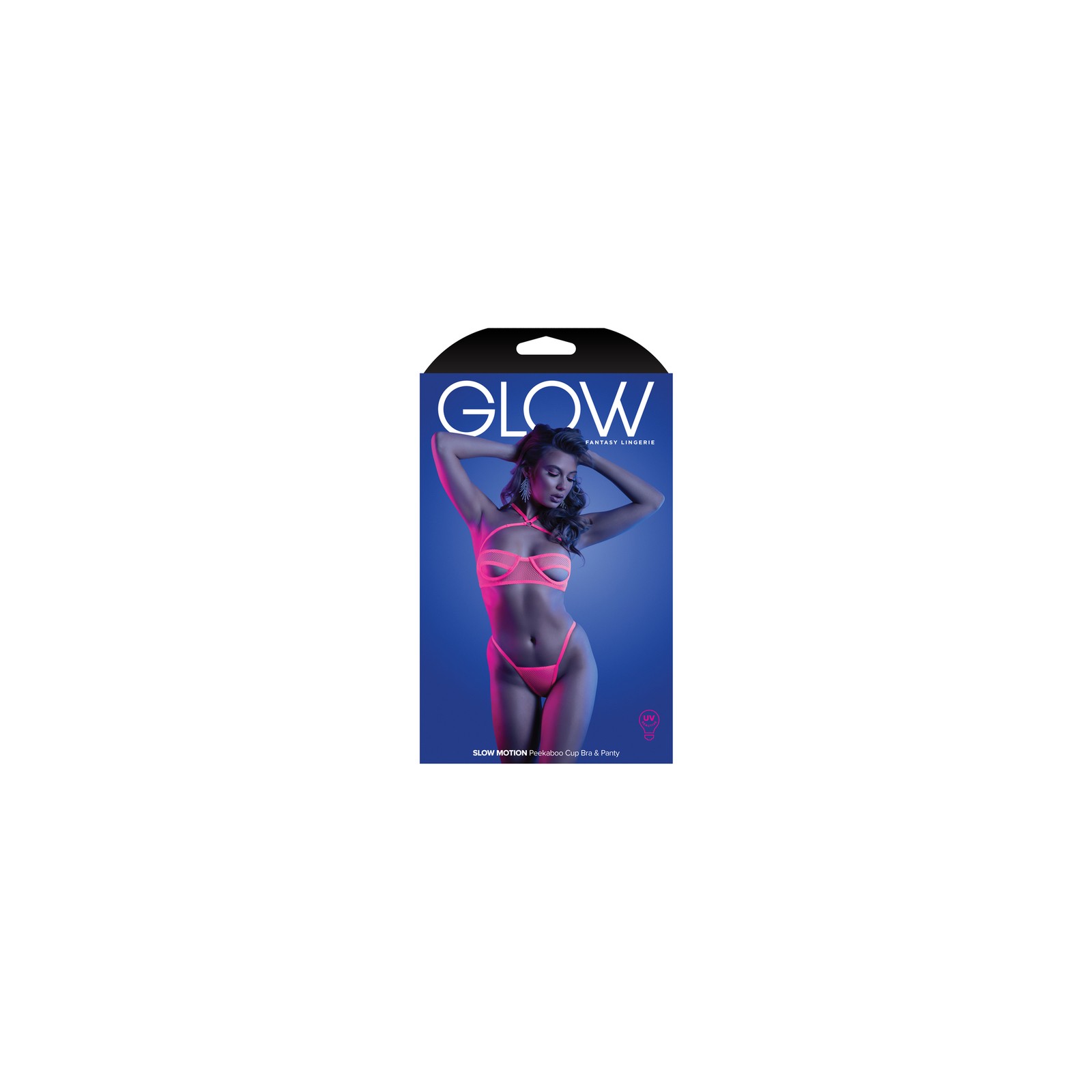 Fantasy Glow Peek-A-Boo Bra & Panty Set Underwear