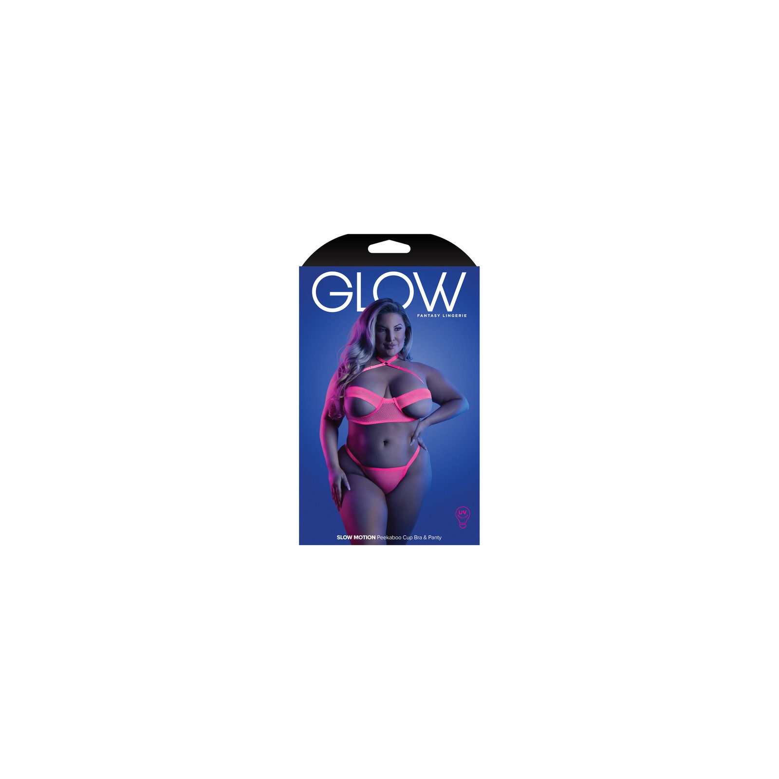 Fantasy Lingerie Glow Slow Motion Peek-A-Boo Bra & Panty