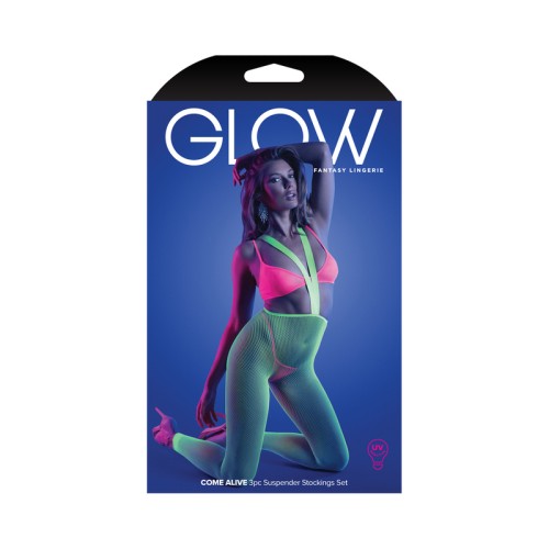 Set Glow Come Alive Reactivo a UV - Sensaciones Juguetonas