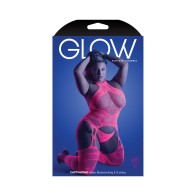 Bodystocking Glow Captivating de Fantasía Rosa Neón