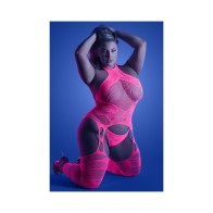 Bodystocking Glow Captivating de Fantasía Rosa Neón