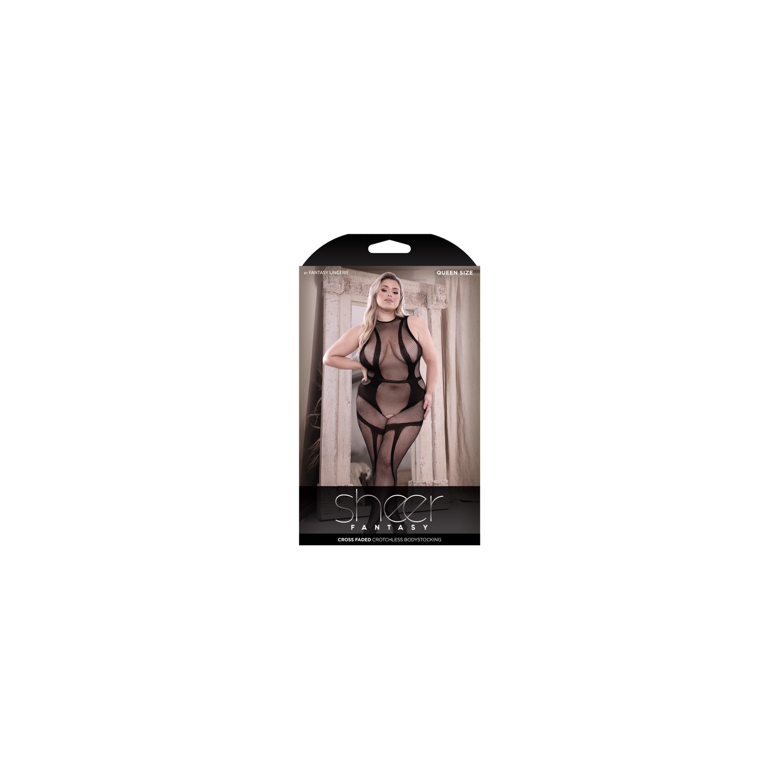 Body Stocking Crotchless con Cuello Alto Fantasy Lingerie