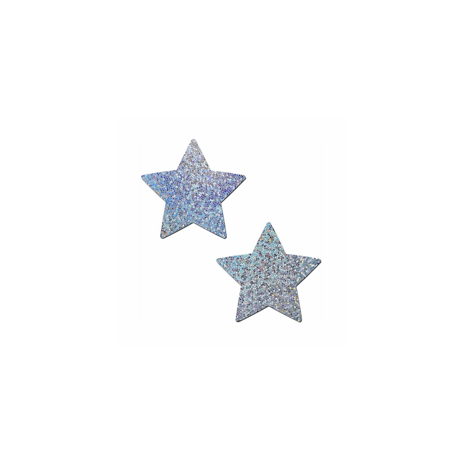 Pastease Glitter Star Nipple Pasties Silver