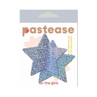 Pastease Glitter Star Nipple Pasties Silver