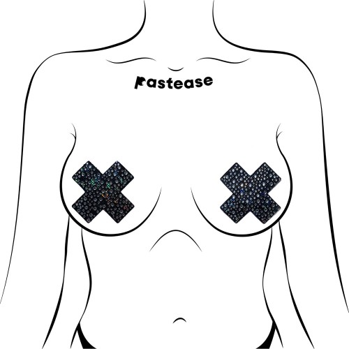 Pastease Crystal Crosses Nipple Pasties