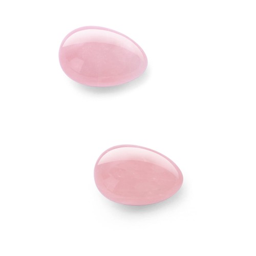 Huevos de Yoni de Cristal Le Wand - Cuarzo Rosa Natural para la Fuerza Pélvica