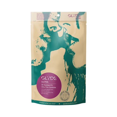 Glyde Ultra Latex Condoms 36-Pack for Safe Pleasure