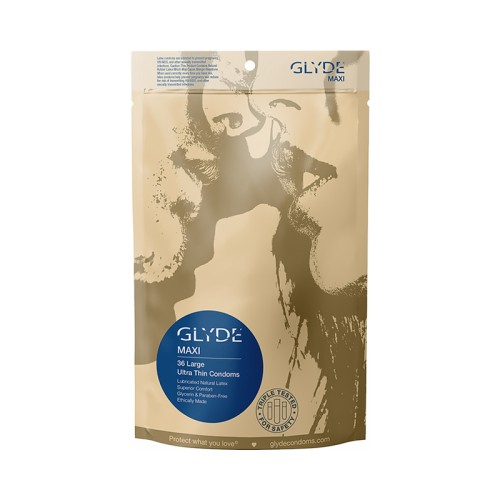 Glyde Maxi Latex Condoms for Extra Comfort and Sensation