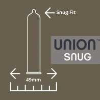 Union Snug Latex Condoms 12-Pack - Comfort & Safety