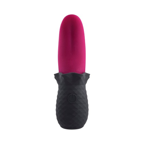 Vibrador Selopa Tongue Teaser Recargable de Silicona Rosa Negra