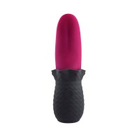 Selopa Tongue Teaser Vibe Rechargeable Silicone Pink Black