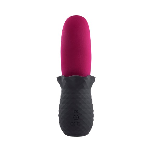 Selopa Tongue Teaser Vibe Rechargeable Silicone Pink Black