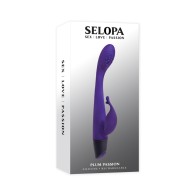 Plum Passion Rechargeable Dual Stim Silicone Purple