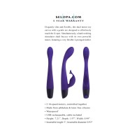 Plum Passion Rechargeable Dual Stim Silicone Purple