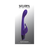 Plum Passion Rechargeable Dual Stim Silicone Purple