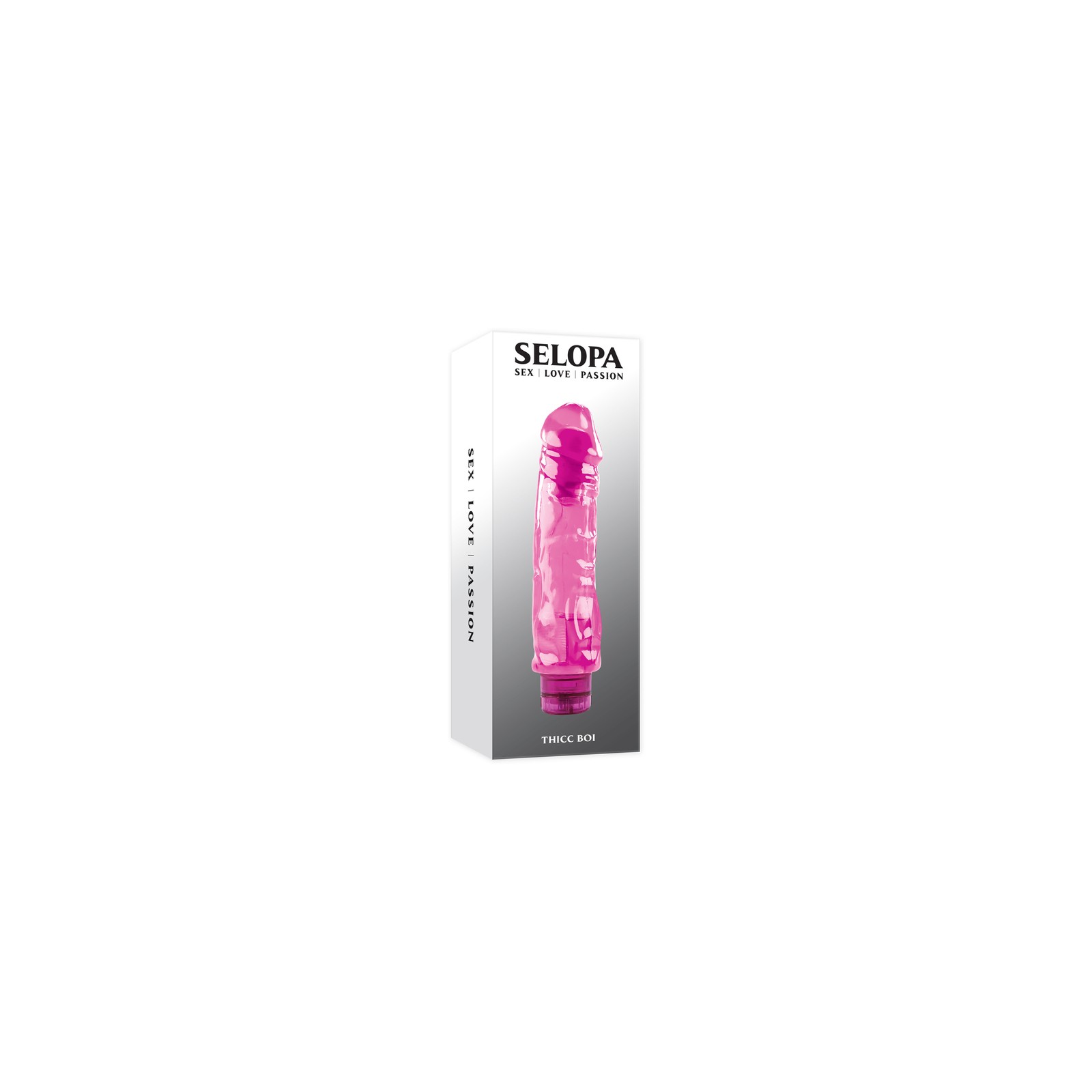 Thicc Boi Vibrating Rubber Vibe Pink