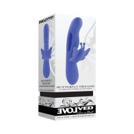 Evolved Butterfly Dreams Dual Stim Vibe in Blue