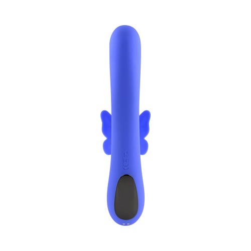 Vibrador Dual Estimulador Mariposa de Sueños en Azul