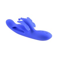 Vibrador Dual Estimulador Mariposa de Sueños en Azul