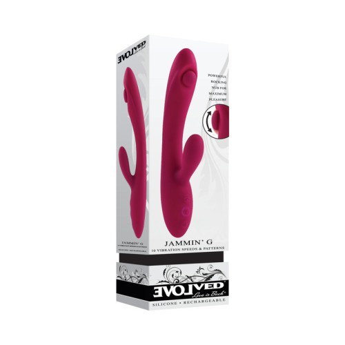 Evolved Jammin G Vibrador Doble Estímulo Recargable