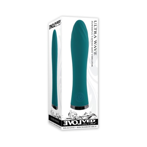 Vibrador Recargable Evolved Ultra Wave Verde