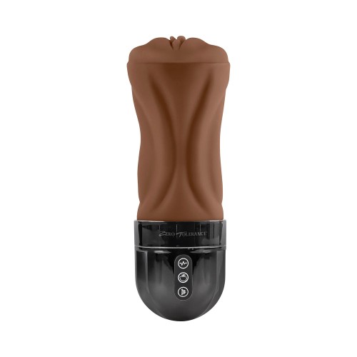 Zero Tolerance Tight Lipped Stroker with Suction Dark - Dual Action Pleasure