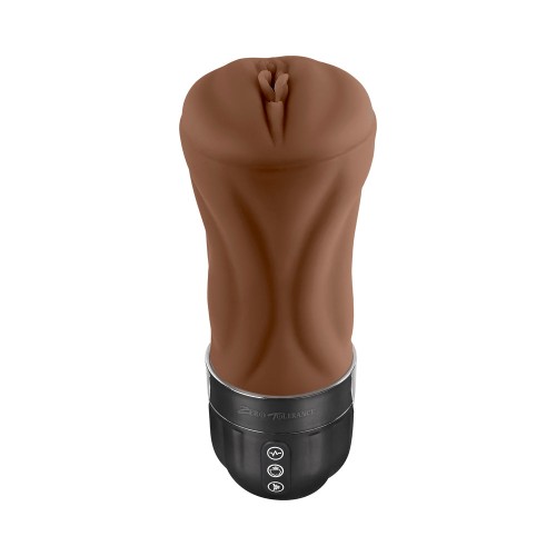 Zero Tolerance Tight Lipped Stroker with Suction Dark - Dual Action Pleasure