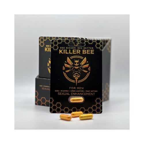 Killer Bee Male Enhancer - 24 Pills Display