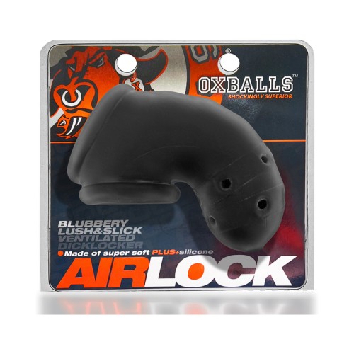 OxBalls Airlock Lite Chastity Cage Black Ice