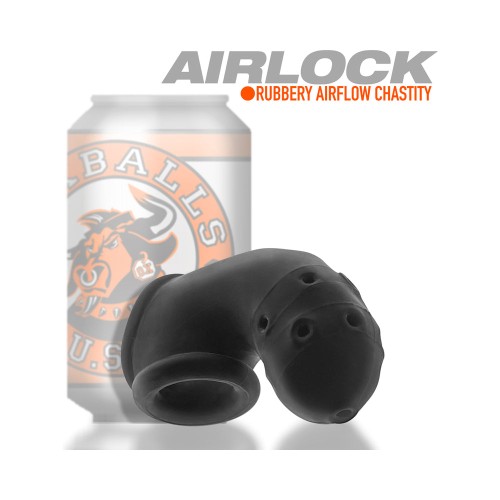 OxBalls Airlock Lite Chastity Cage Black Ice