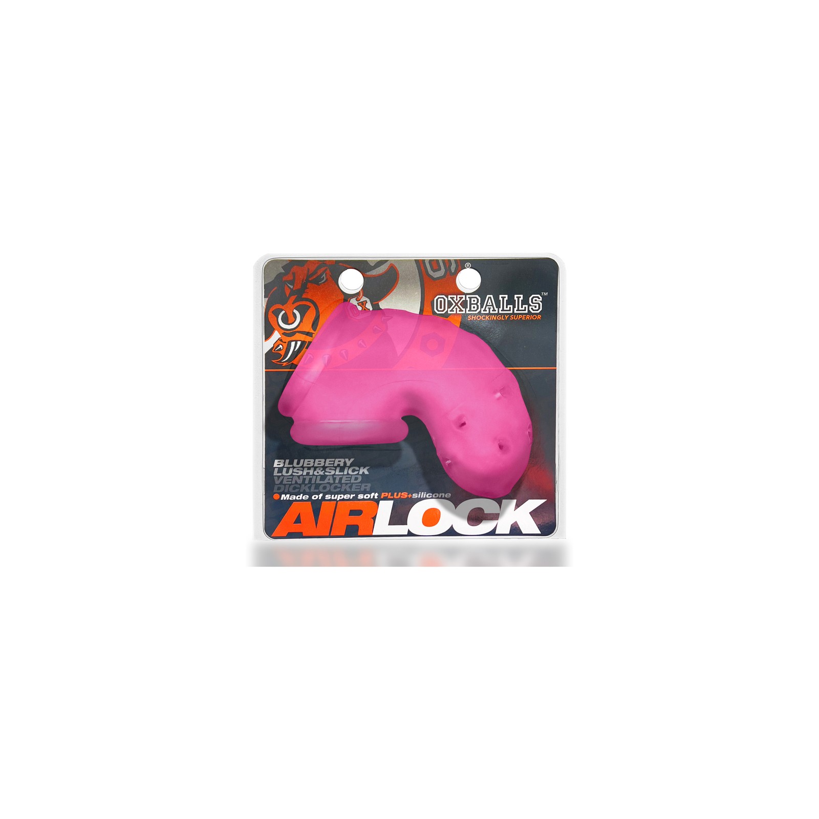 Dispositivo de Castidad OxBalls Airlock Vented - Rosa Helado