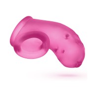 OxBalls Airlock Air-Lite Vented Chastity Device - Pink Ice