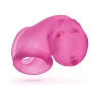 OxBalls Airlock Air-Lite Vented Chastity Device - Pink Ice