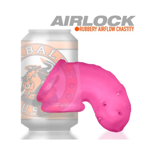 Dispositivo de Castidad OxBalls Airlock Vented - Rosa Helado