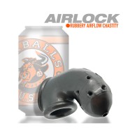 OxBalls Airlock Air-Lite Vented Chastity Steel - Secure Fit