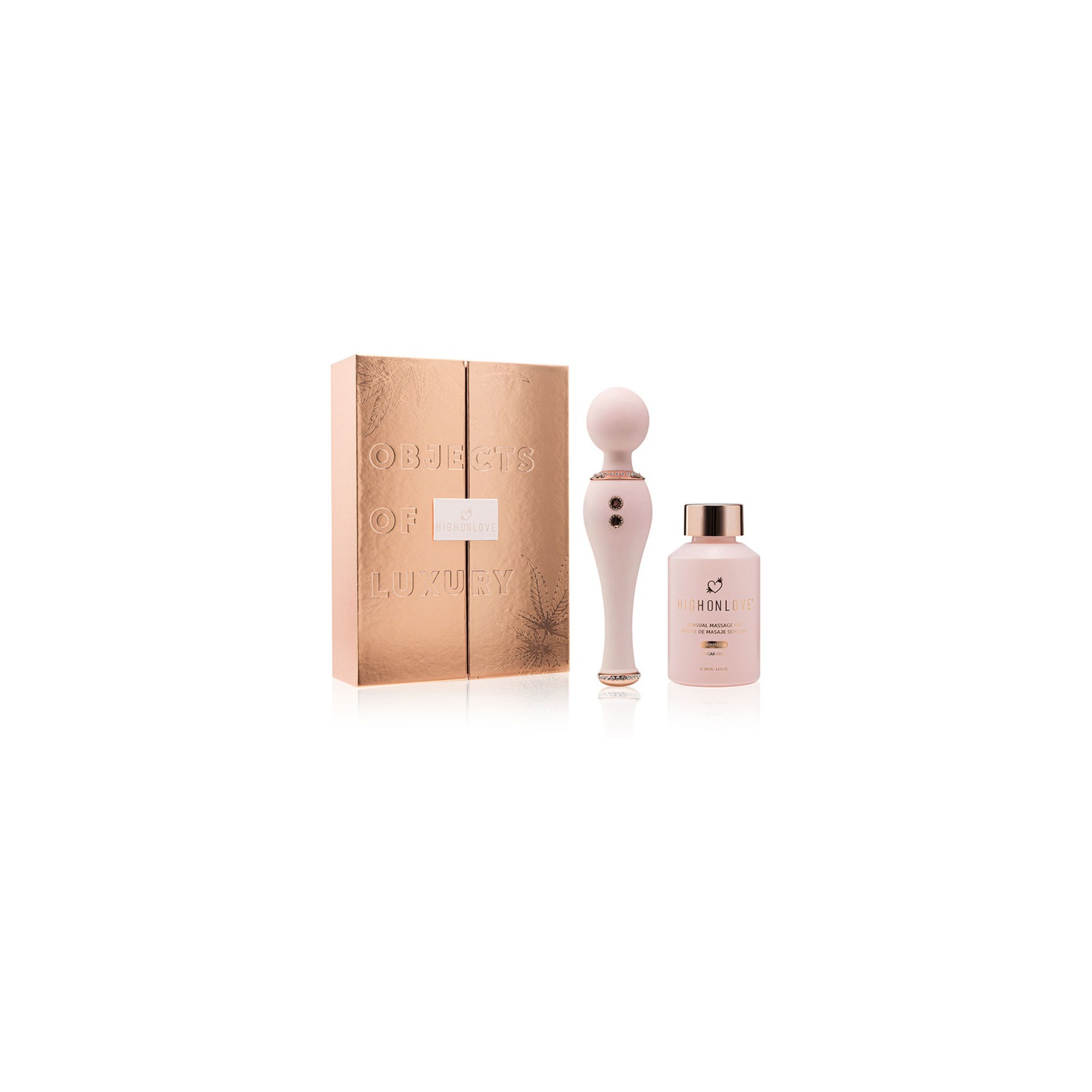 HighOnLove Luxury Gift Set with Massage Oil and Wand