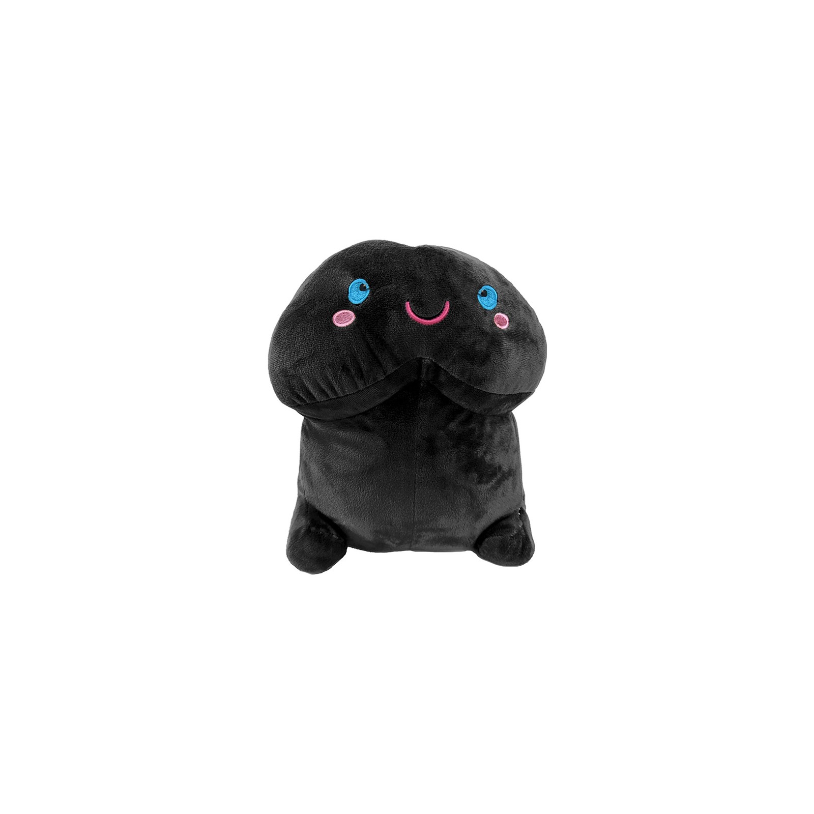 Shots Short Penis Plush Toy 11.80 in. Black