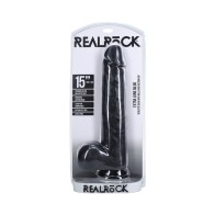 Dildo RealRock Extra Largo de 15 in. con Testículos