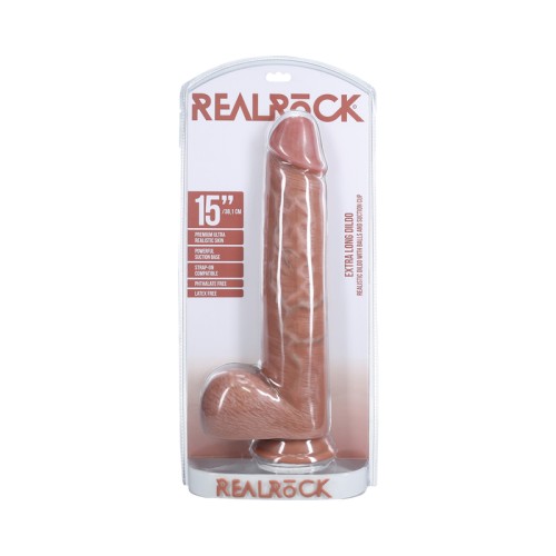 RealRock Extra Long Dildo with Suction Cup for Ultimate Pleasure