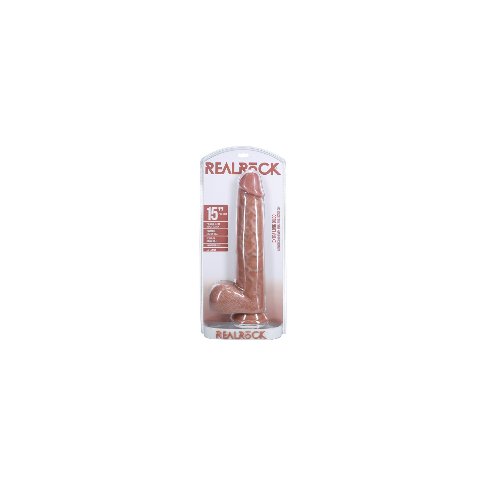 Dildo Extra Largo RealRock con Ventosa para Placer Infinito