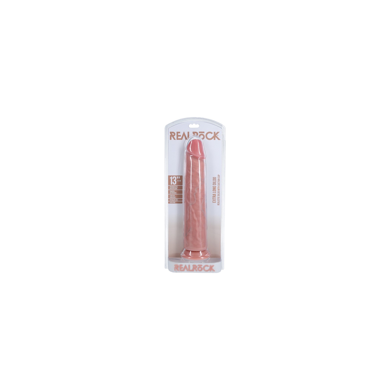 Dildo Beige Extra Largo RealRock 13 pulgadas